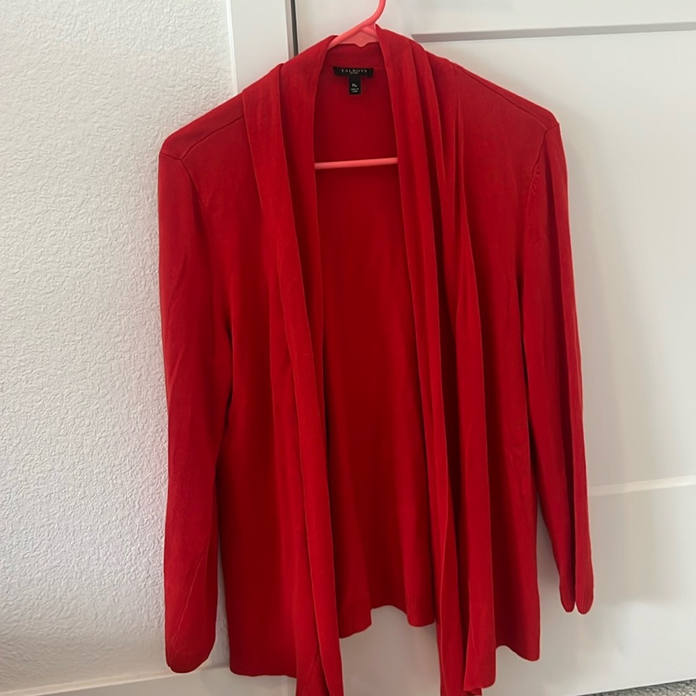 Talbots Medium Petit Cardigan Red